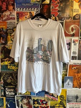 Jerzees Light Gray Philadelphia Skyline Graphic Tee